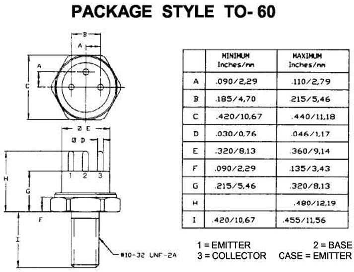 2N3375 - Silicon Bipolar NPN Microwave Power Transistor 3 W, in the 130 - 400 MHz Frequency Range