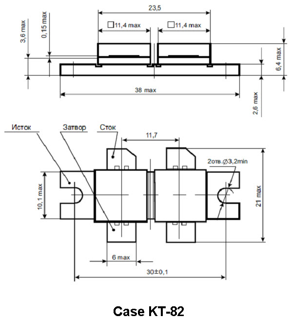 KP819AC - Silicon MOS N-Channel Microwave Power Transistor 300 W, up to 230 MHz, Enhancement Mode