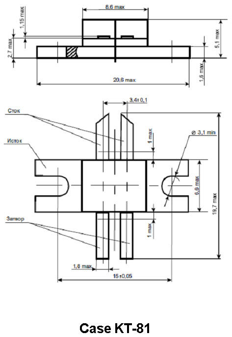 KP977AC - Silicon MOS N-Channel RF Power Transistor 150 W, up to 500 MHz, Enhancement Mode