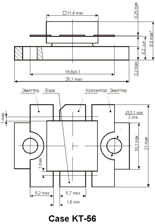 KT9116A - NPN Silicon RF Power Transistor