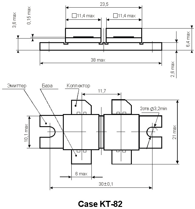 KT9147A - Silicon Bipolar NPN Microwave Power Transistor 200 W, in the 30 – 500 MHz Frequency Range