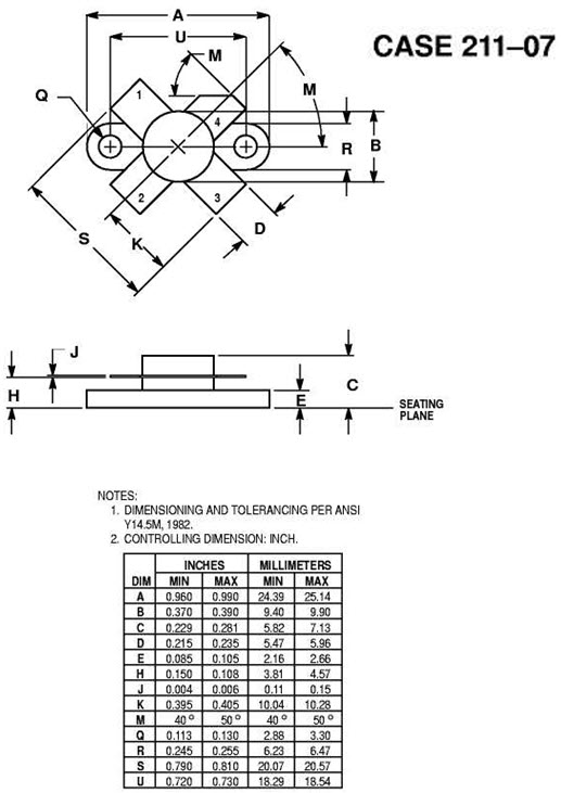 MRF148A - Silicon MOS N-Channel RF Power Transistor 30 W, up to 30 MHz, Enhancement Mode