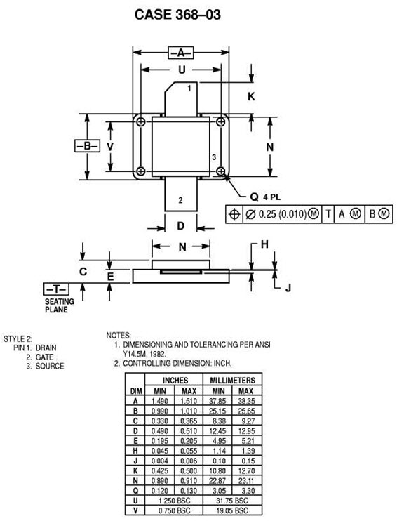 MRF157 - Silicon MOS N-Channel Microwave Power Transistor 600 W, up to 80 MHz, Enhancement Mode